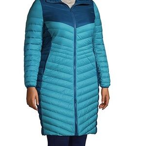 Lands' End Women's Ultralight Packable Long Down Coat